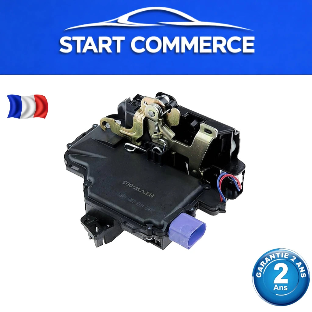 Serrure de porte avant gauche 3D1837015AB compatible avec VW POLO IV - IBIZA III - FABIA I