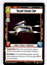 Valiant Assault Ship Uncommon Shadows of the Galaxy 151/262 NM