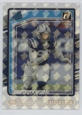 2024 Panini Clearly Donruss Rated Rookie RR Logo Laiatu Latu #62 1l2l