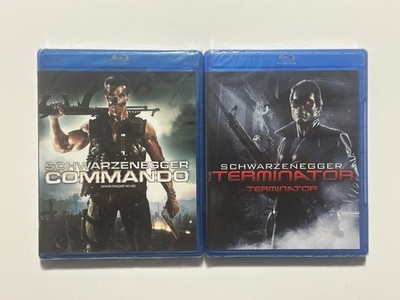 Commando + The Terminator Arnold Blu-Ray Bundle Sealed Brand New!
