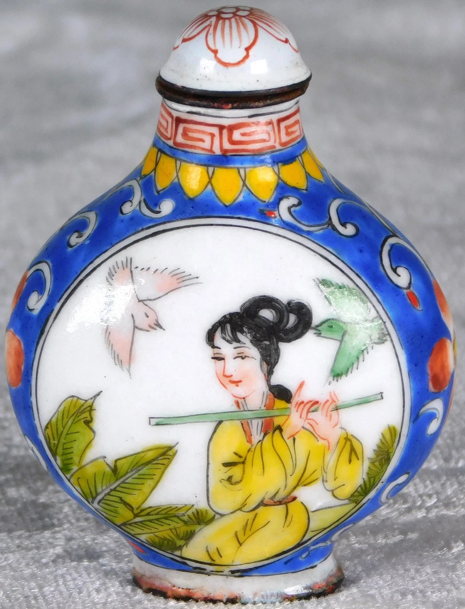 古董原始景泰蓝古董中国鼻烟壶| eBay