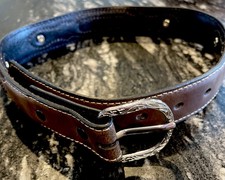 NWOT Boys Narcona Leather Belt With Details