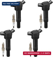 4 Ignition Coils 4 Spark Plugs UF651/9686 for Hyundai for Kia