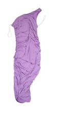 Lulus Dress Womens XL Purple One Shoulder Ruched Bodycon Maxi Gown Formal Party