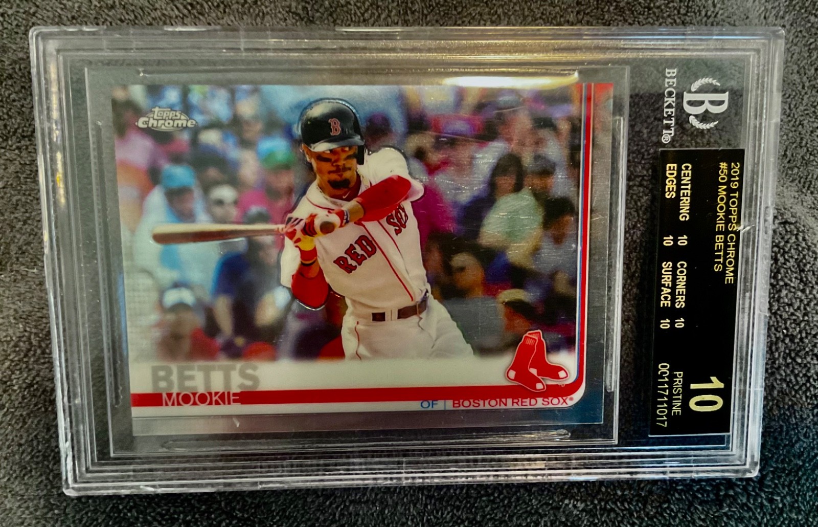 Mookie Betts BGS Black Label 10 !! Topps Chrome #50 Mookie Betts