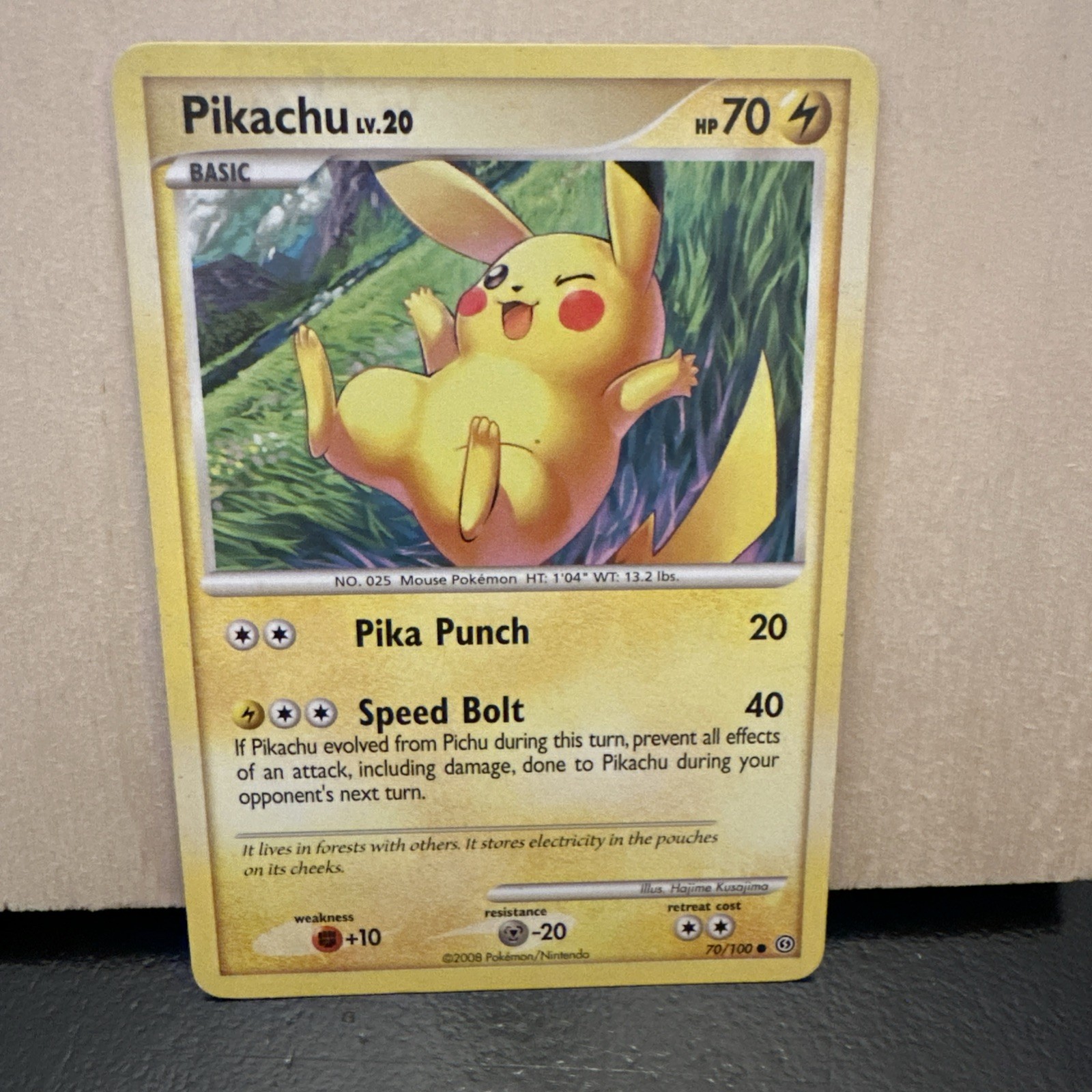 Pikachu 70/100 Stormfront Regular common Pokemon Card