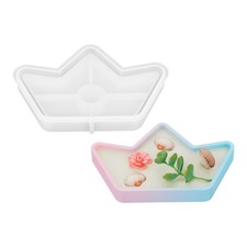Silicone Tray Mold for Epoxy Resins Paper Boats Rsin Mold for Jewelry Holders