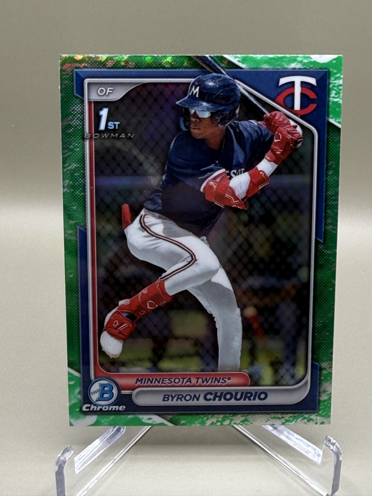 2024 Bowman - Chrome Prospects Byron Chourio #BCP-129 Lunar Glow Refractor (RC)