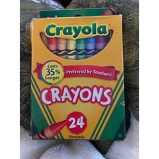 2014 Crayola Crayons Box 24 w/ Retired Dandelion