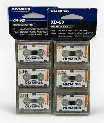 2x 3er-Pack Olympus XB-60 Microcassetten Kassetten Tape NEU und OVP 6 Cassetten