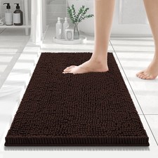 Bathroom Rugs 24X16, Luxury Chenille Extra Soft Absorbent Bath Mat
