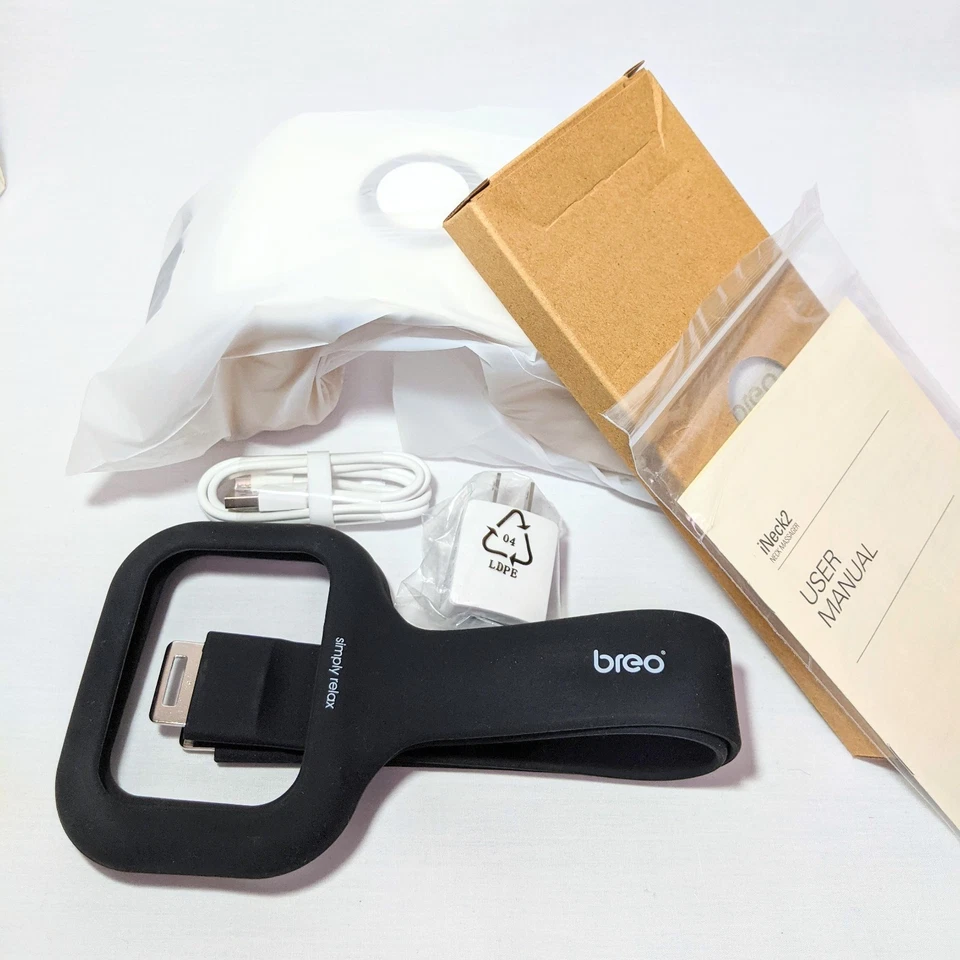 Masajeador de cuello portátil amasado con IR calor dolores alivio del dolor iNeck2 de Breo Foto 2 de 4