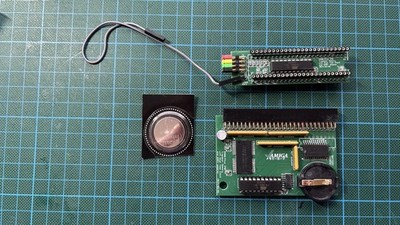 Amiga 500 Trapdoor Speichererweiterung 2MB mit RTC Und Gary Adapter