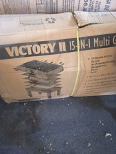 Harvard Victory II 15-in-1 Multi Game Table Air-Powered Hockey Maple Finish