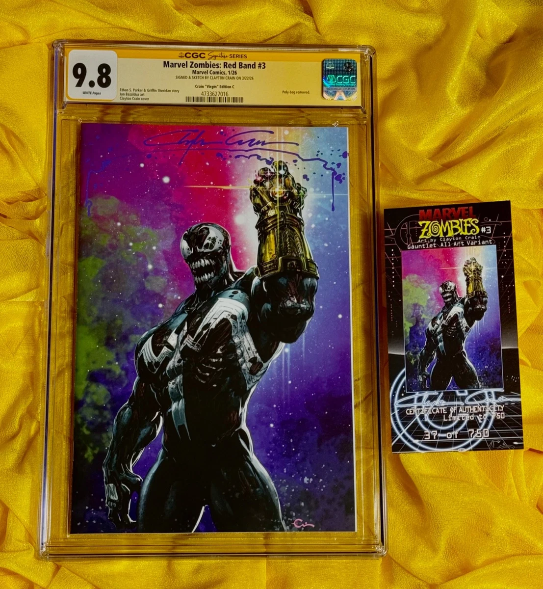 Venom Certified Guaranty Company (CGC) 9.8 Near Mint/Mint Comics