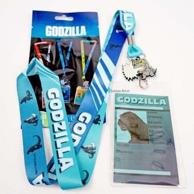 Godzilla Lanyard with Charm and Card New
