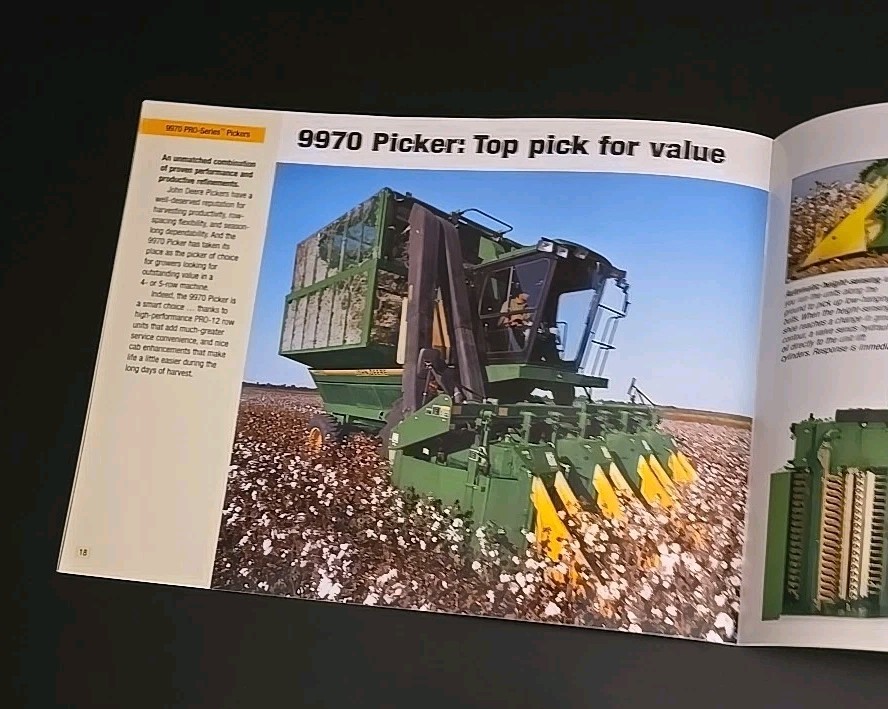 John Deere 9996 9970 Cotton Picker 2004 Brochure Booklet Illustrated 