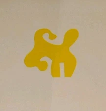 Vintage Original 1972 Otmar Alt Yellow Silkscreen Abstract Pop LE RARE Framed 