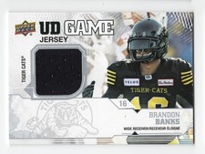 2019 UD CFL Game Brandon Banks GP-BA Hamilton Tiger-Cats Kansas State