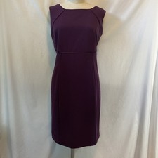 NY&Company Women's Size 14 Purple Sleeveless Sheath Dress Business