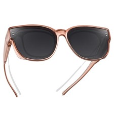 Oversized Fit Over Glasses Sunglasses for Women Men Polarized Wrap Around Sun...