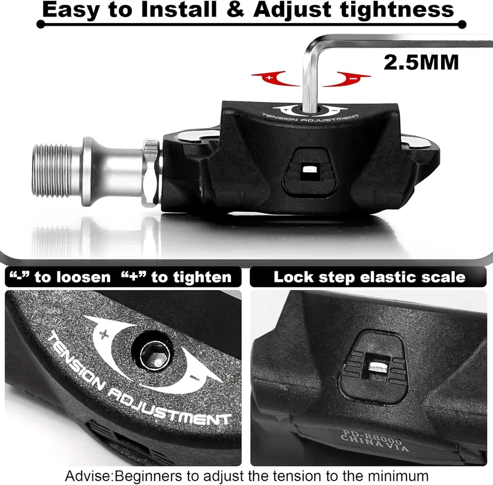 Ultegra Pd-r8000 Spd-sl Carbon Pedal 9/16 Road Bike Cycling Sh11 Cleat. - Image 2 of 4