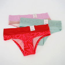 Auden Cotton Blend Cheeky Underwear Women's Size Small 4-6 - 3 Pairs