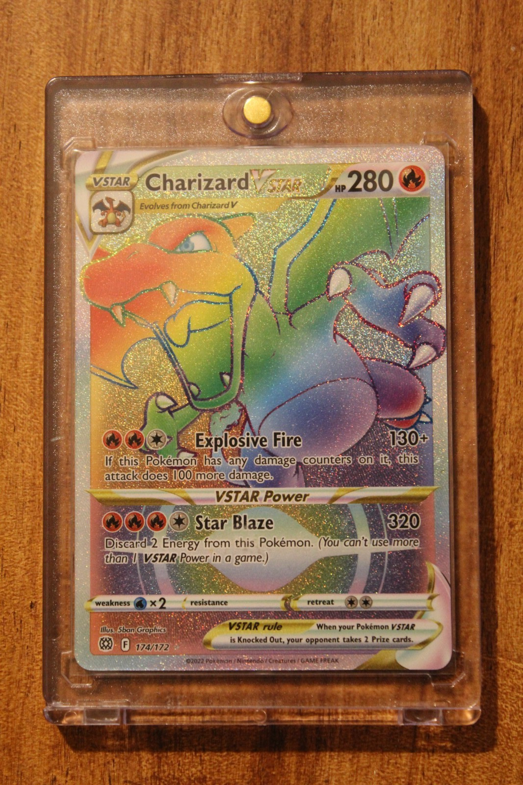 Charizard VSTAR (Secret) 174/172 Swsh09: Brilliant Stars Holo NEAR MINT