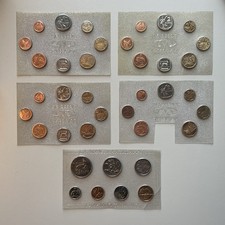 South African Mint Sheet Coins From 1989, 1990, 1991, 1992 & 1993