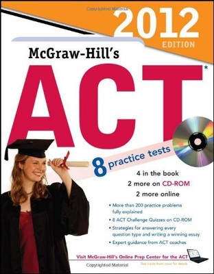 MCGRAW-HILL'S ACT WITH -ROM, 2012 EDITION By Steven Dulan *Excellent Condition*