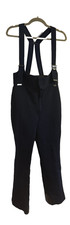 Vintage Roffe Ladies Specter Ski Pants 14 Long Navy Stretch Bib Suspenders