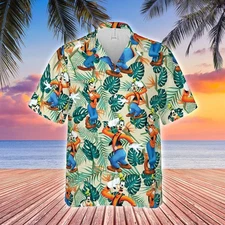 Disney Goofy Hawaiian Shirt,Button Up Shirt For Mens