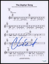 Chad Smith "Red Hot Chili Peppers" SIGNED 'The Zephyr Song' Sheet Music ACOA