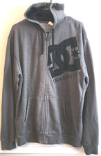 DC Hoodie LS Mens XL R/N 134459 Zipper 53 Cotton 47 Polyester