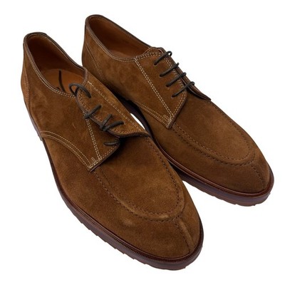 Zelli Brown Suede Leather Norwegian Split-Toe Oxford/Derby  display picture 2