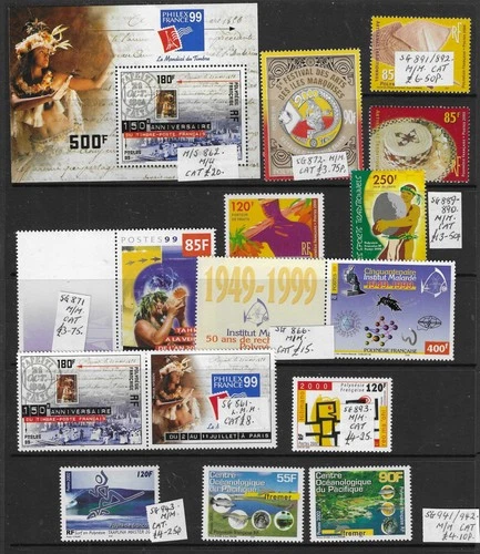 French Polynesia fine lot of sets/issues/M.Sheet mainly MINT hinged
