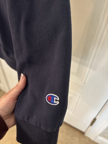 Kids Boys XL Champion Navy Blue Soft Hoodie Sweatshirt - Picture 4 of 5