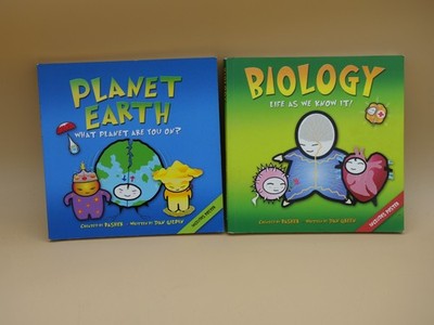 Lot of 2 Basher Gilpin Kingfisher Books -Planeth Earth & Biology