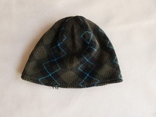 Gestrickte M&uuml;tze f&uuml;r Jungs Braun Schwarz T&uuml;rkis 134 bis 158