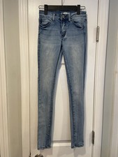 KanCan Size 23 Light Wash Low Rise Super Skinny Stretch Denim Jeans