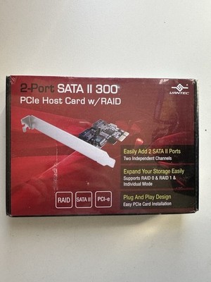 Vantec UGT-ST420R 2-Port SATA II 300 PCIe Host Card with RAID (RAID Controller)