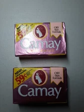 Vintage Camay Soap Lot of 2 Bars Oily Skin Formula New Old Stock Free Shipping