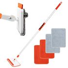 Wall & Baseboard Cleaner Mop Tool With 49' Long Handle For Cleaning Window Floo