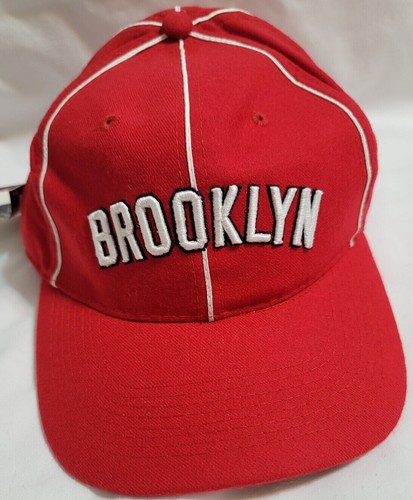 NWT Brooklyn Royal Giants Negro League Baseball Museum fitted Red white black