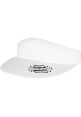 Yupoong Flat Round Visor Cap Basecap Sonnenschutz Textil-Strap Unisex Visor-Look