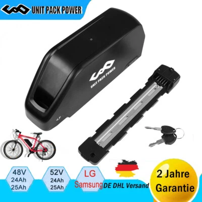UNIT PACK POWER 48V 52V 60V 24Ah 25Ah Samsung/LG Li-ion Ebike Akku für 350W-2000W Elektrofahrrad
