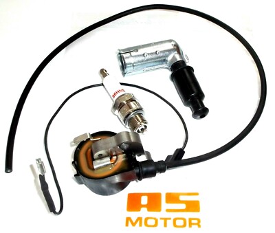 AS Motor Zündanker,Zündspule für 2T-Motor, Zündkerze, Zündkerzenstecker 