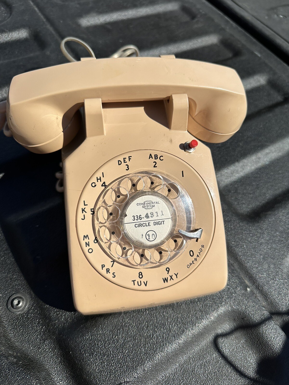 Vintage Beige/peach Rotary Dial Telephone Classic Model 500 Phone 12