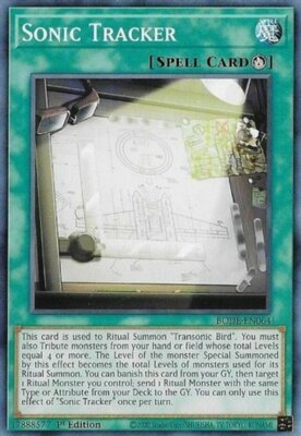 Yugioh 3x Sonic Tracker - BODE-EN064 - Common - 1st Edition | eBay