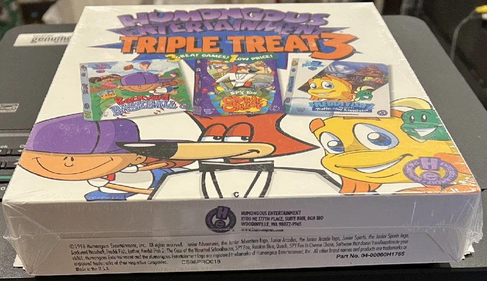 Humongous Entertainment Triple Threat Pc New Sealed Big Box 3 Full Games 1 Box - Image 3 of 4